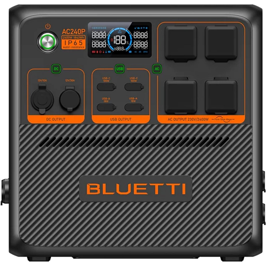 Зарядна станція Bluetti AC240P, 1843Wh, 2400W, LiFePO4, IP65